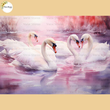 Swan Lake -  Baby Printed Backdrops - PREMIUM FABRIC