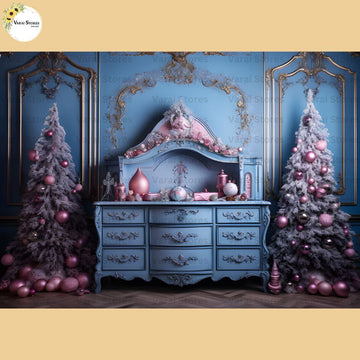 Pastel Christmas -  Baby Printed Backdrops - PREMIUM FABRIC
