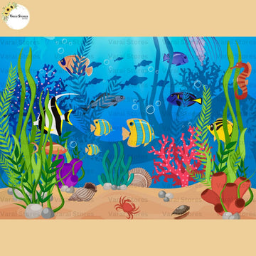 Underwater -   Baby Printed Backdrops - PREMIUM FABRIC