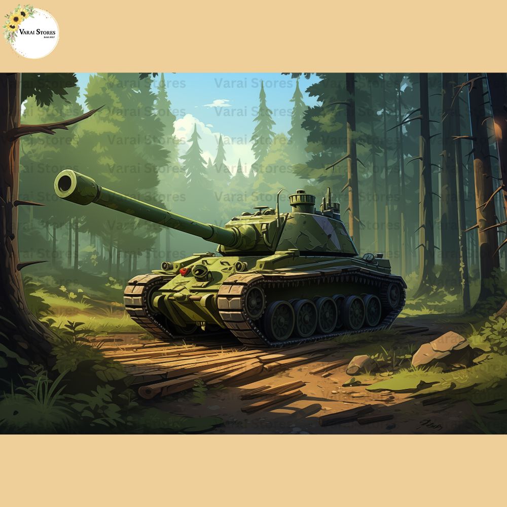 Army Van - Fabric (5x7) Feet