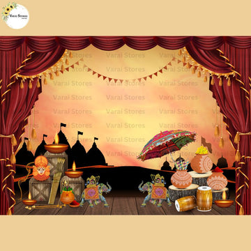 Dasara - Baby Printed Backdrops - PREMIUM FABRIC