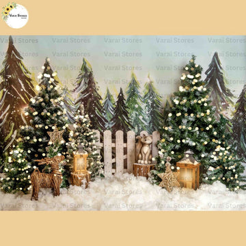 White Snow -  Baby Printed Backdrops - PREMIUM FABRIC