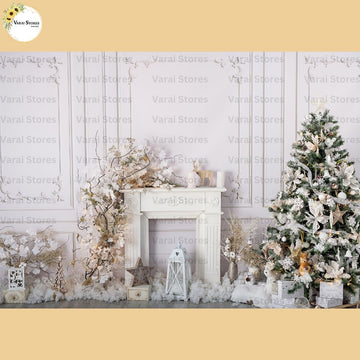 White Christmas  -  Baby Printed Backdrops - PREMIUM FABRIC