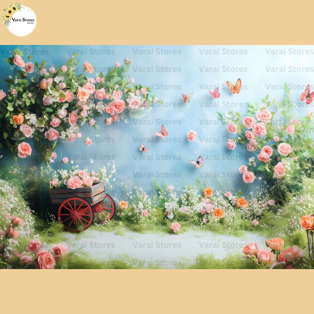 Rose Garden - Fabric (5x7) Feet