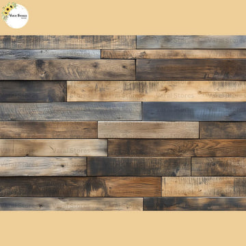 Wooden Plank -  Baby Printed Backdrops - PREMIUM FABRIC