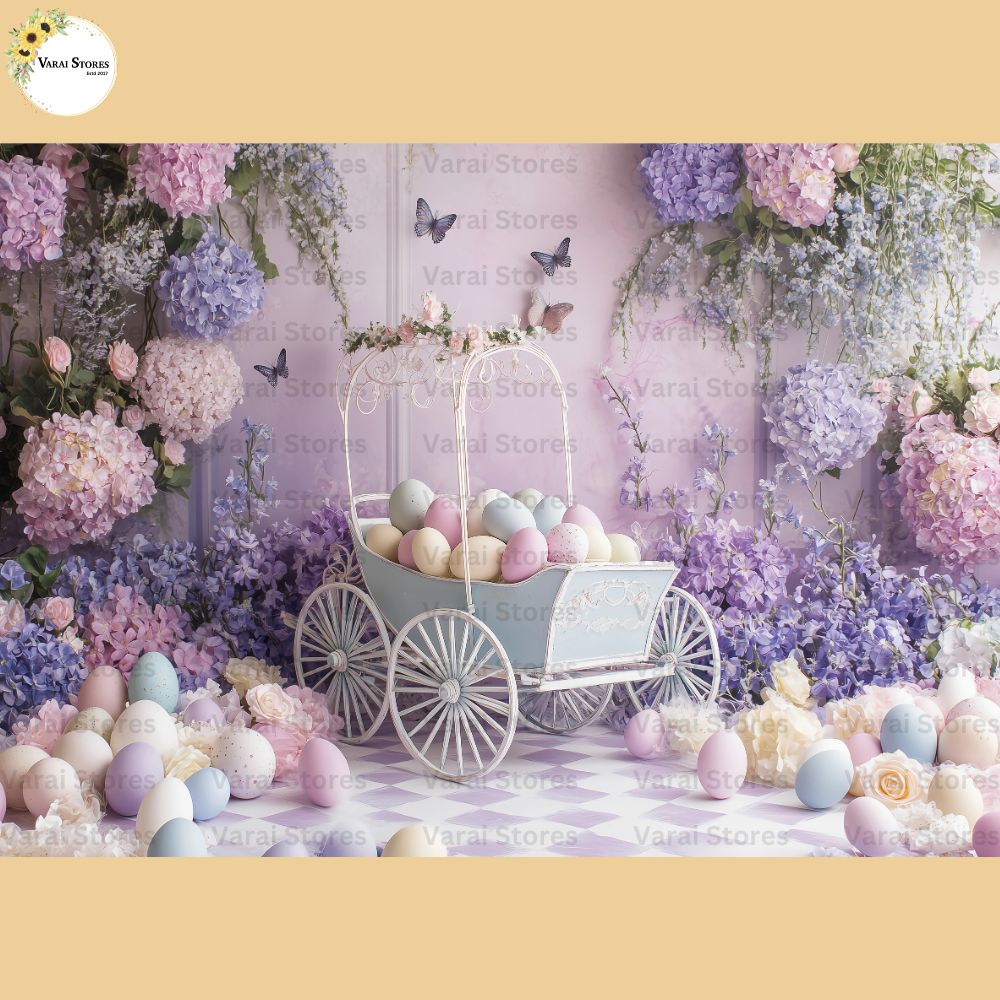 Blossom  Easter  -  Baby Printed Backdrops - PREMIUM FABRIC