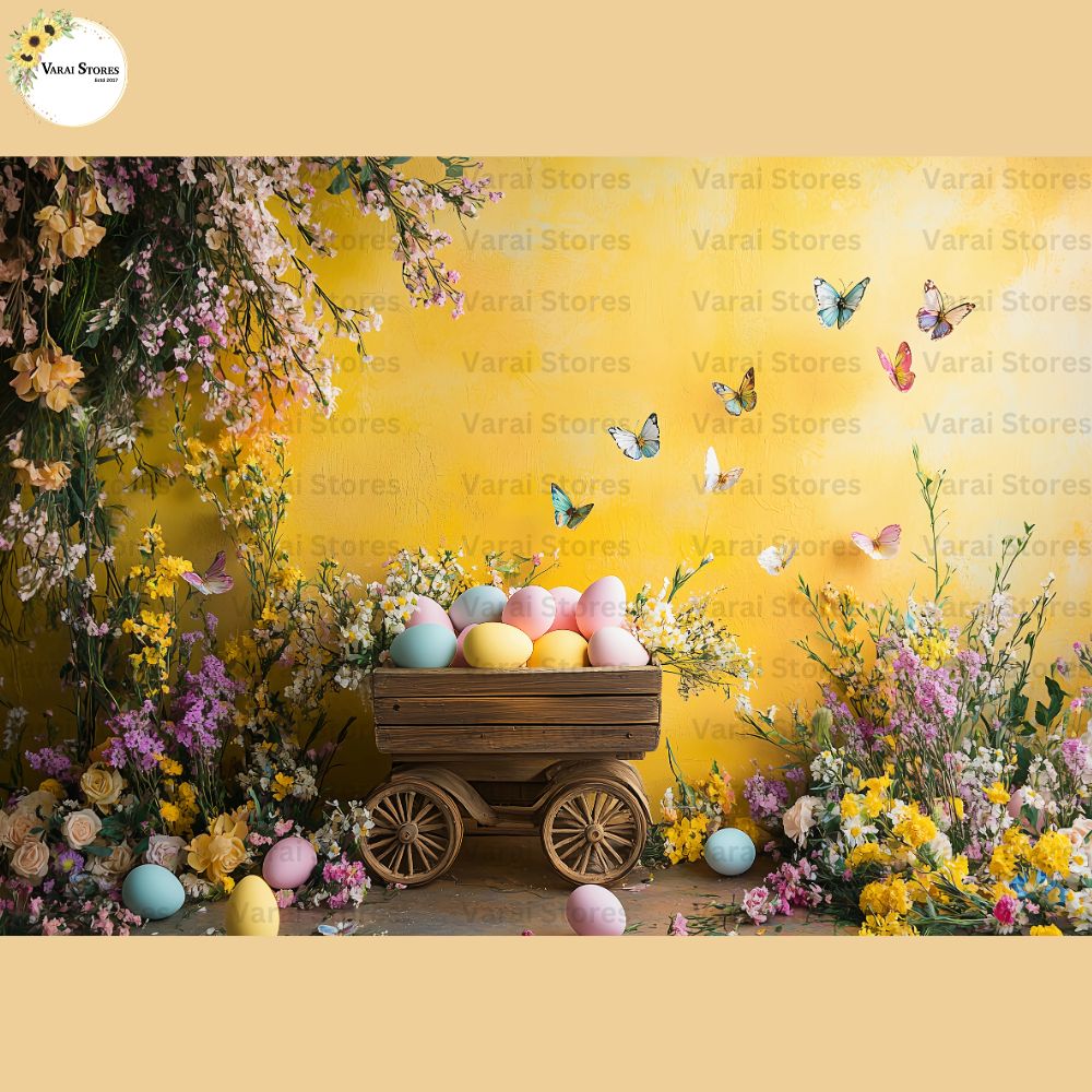 Color  Full Easter -  Baby Printed Backdrops - PREMIUM FABRIC