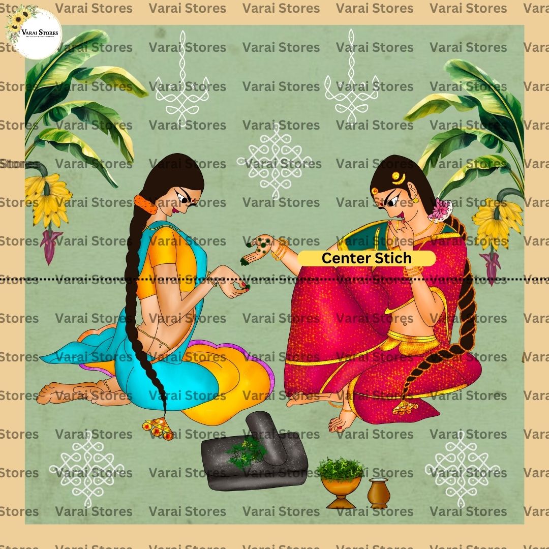 Mehandi moments  - Fabric With Pole Pocket