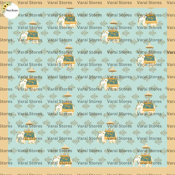 Elephant flourish - Fabric With Pole Pocket