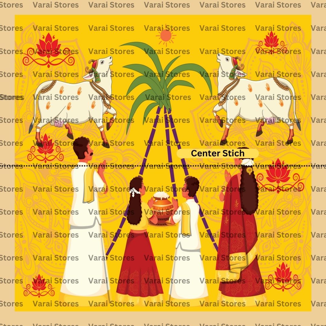 Pongalo Pongal - Fabric With Pole Pocket