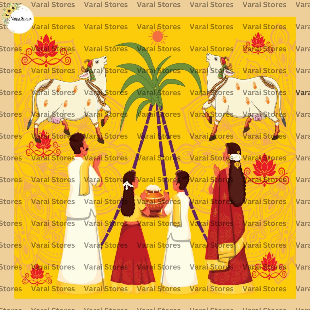 Pongalo Pongal - Fabric With Pole Pocket