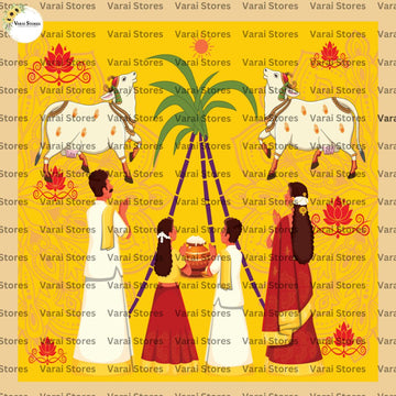 Pongalo Pongal - Fabric With Pole Pocket