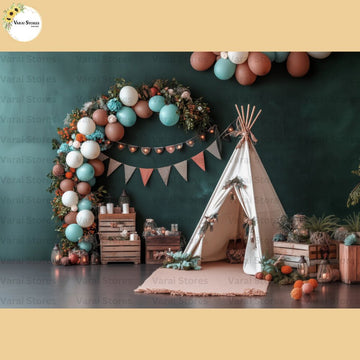 Birthday Tent - Baby Printed Backdrops - PREMIUM FABRIC