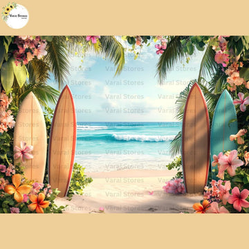Mona Beach - Baby Printed Backdrops - PREMIUM FABRIC