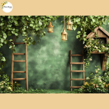 Green Land  - Fabric (5x7) Feet