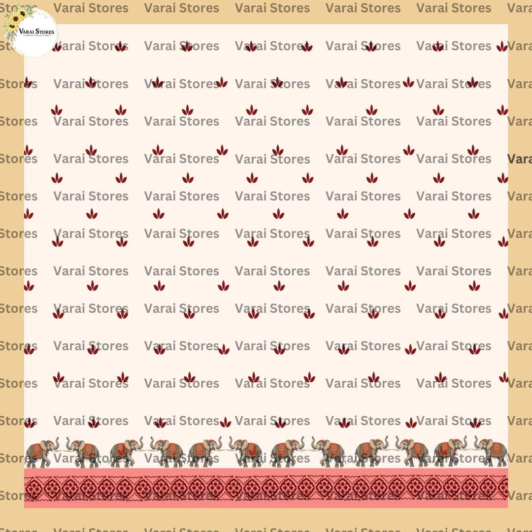 Festival elephants  - Fabric With Pole Pocket