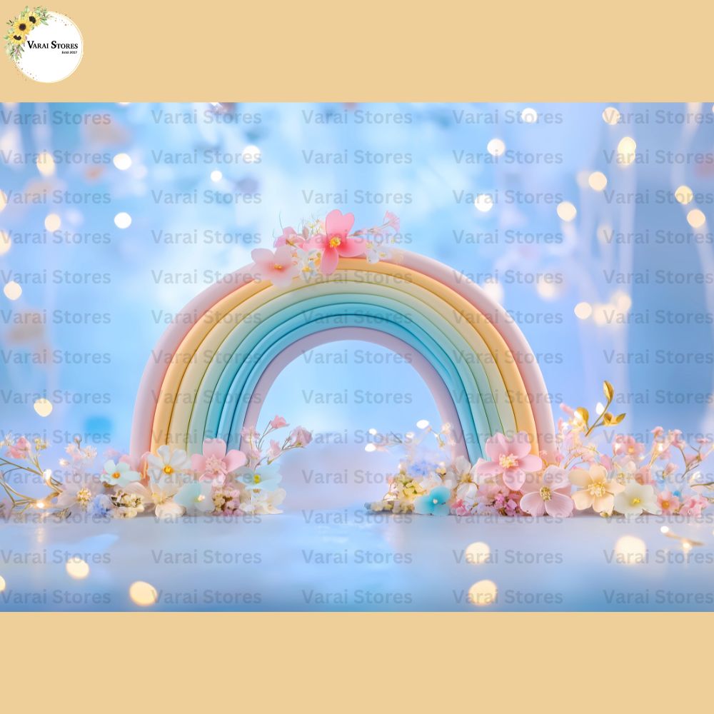 Rainbow Arch - Baby Printed Backdrops - PREMIUM FABRIC