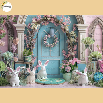 Pastel Bunny - Baby Printed Backdrops - PREMIUM FABRIC