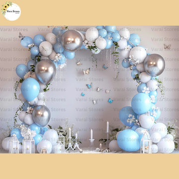 Butterfly Balloon  -  Baby Printed Backdrops - PREMIUM FABRIC