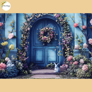 Blossom Bunny - Baby Printed Backdrops - PREMIUM FABRIC