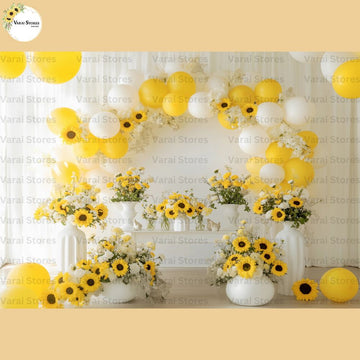 Sunflower Party  - Fabric (5x7) Feet