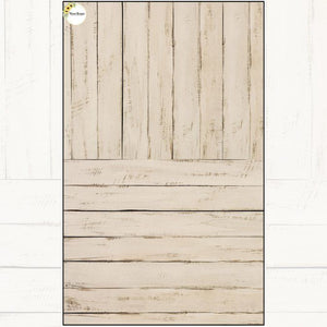 Portrait Cream Wood - Printed Baby Backdrop - FABRIC (PRE ORDER)