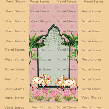 Decor Customised Backdrop - 87  (Whatsapp for placing order) Size: 10x5  Feet