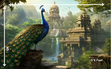 Peacock - Printed Baby Backdrop - FABRIC (PRE ORDER)