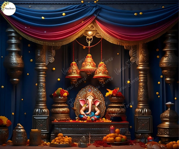 Ganesha - Fabric (5x7) Feet