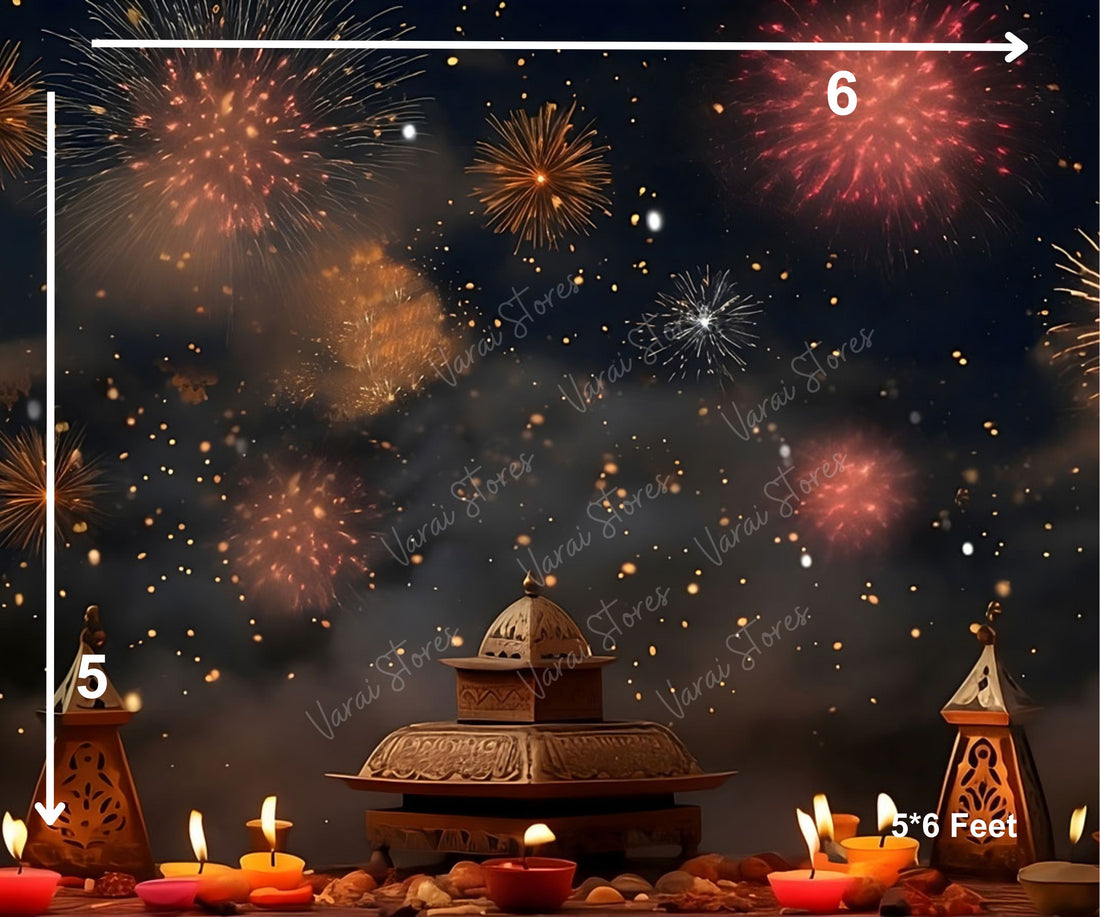 Diwali - Printed Baby Backdrop - FABRIC (PRE ORDER)