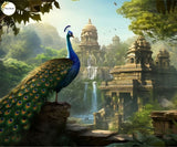 Peacock - Printed Baby Backdrop - FABRIC (PRE ORDER)