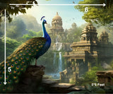 Peacock - Printed Baby Backdrop - FABRIC (PRE ORDER)