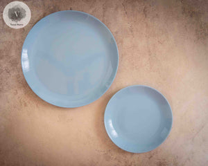 Pastel Blue Plates