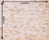 Cream Brick - PRINTED BABY BACKDROP - FABRIC (PRE ORDER)
