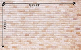 Cream Brick - PRINTED BABY BACKDROP - FABRIC (PRE ORDER)