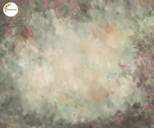Vintage Garland - Printed Baby Backdrop - FABRIC (PRE ORDER)