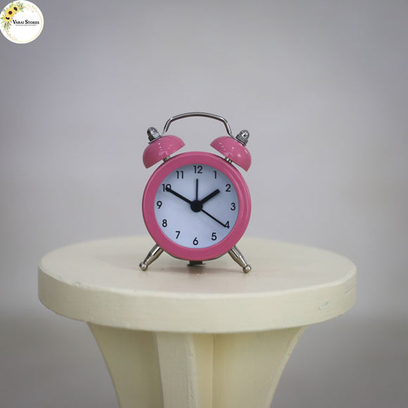 Mini Clock Charm – Pink – Set of 5 – The Ornament Girl's Market