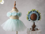 Tutu Dress With Bonnet Set