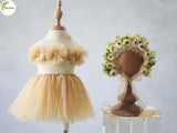 Tutu Dress With Bonnet Set