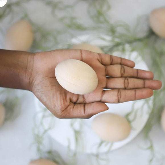 Wooden Egg - Set of 2