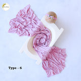 Jersey Wrap With Headband Set