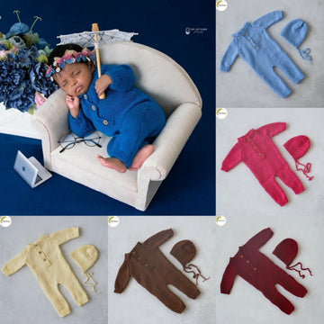 Romper With Cap (0 -2) Months
