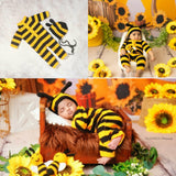 Honey Bee Romper With Cap Set (0 -2) Months