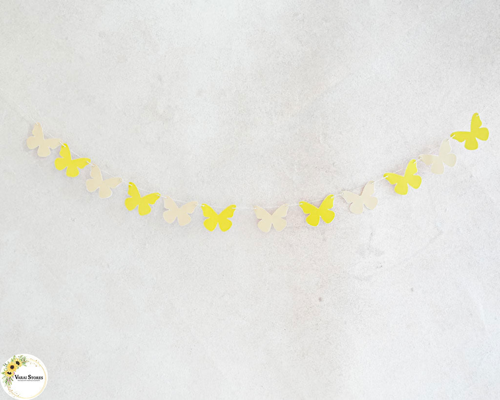 Butterfly (yellow with cream) - Bunting