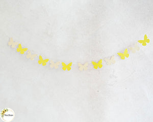Butterfly (yellow with cream) - Bunting