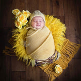 Knitted Wrap With Cap