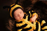 Honey Bee Romper With Cap Set (0 -2) Months