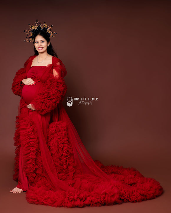 Madonna Gown - CHERRY