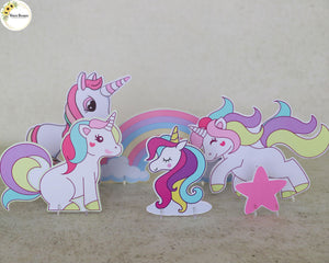 Unicorn Theme Cutouts