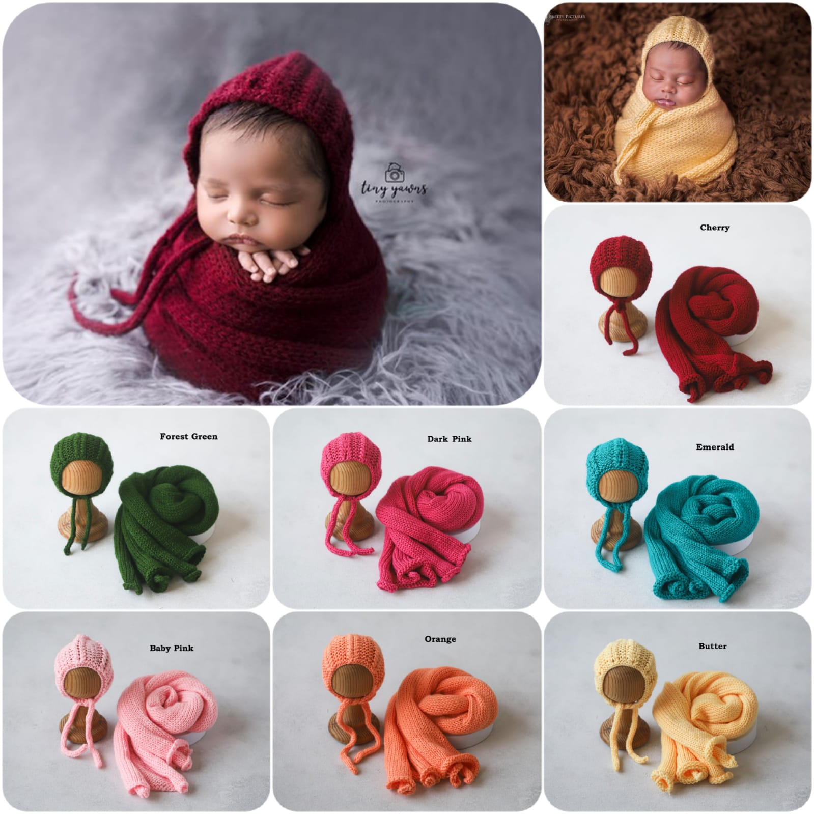 Knitted Wrap With Cap